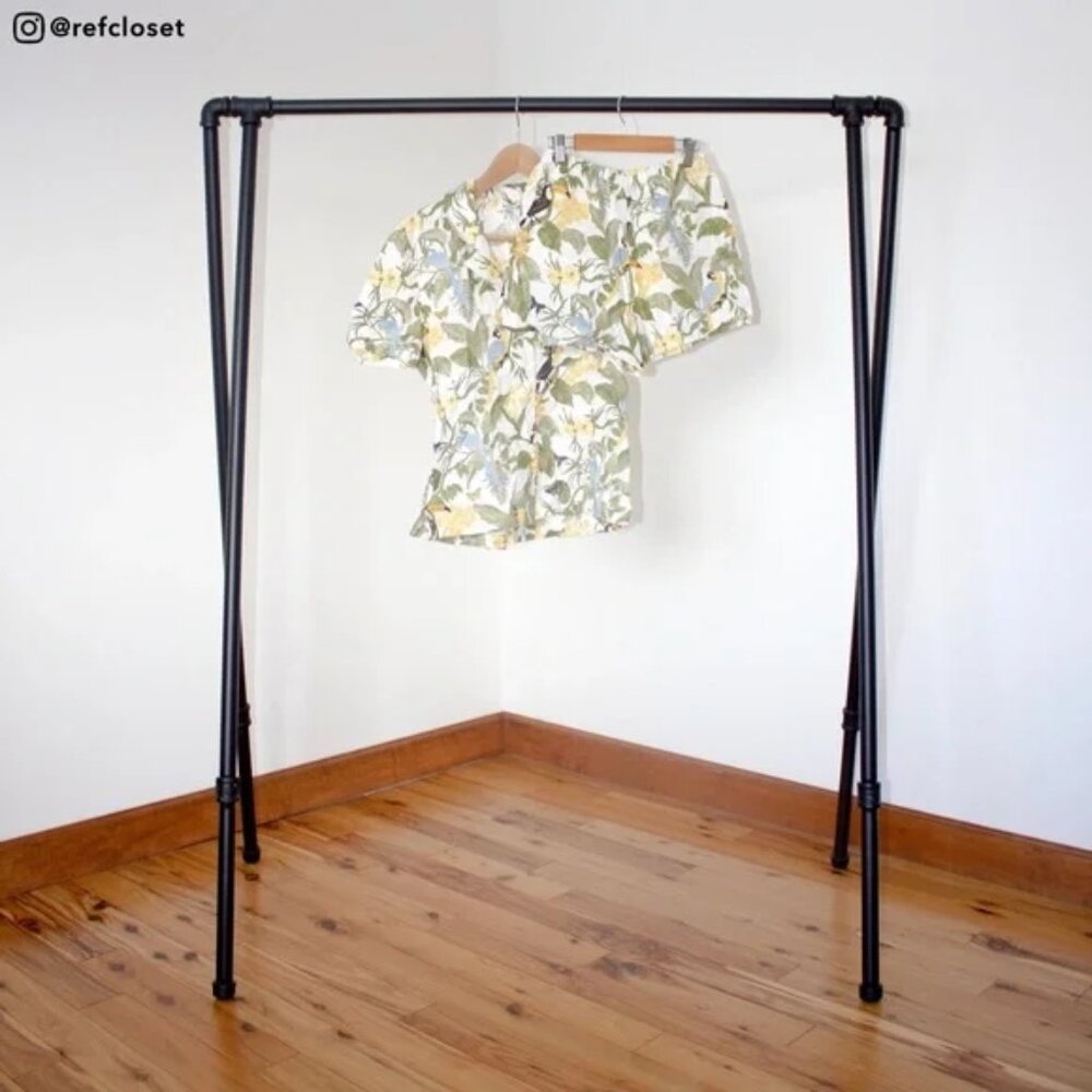 Reformation Floral Short Sleeve Romper in Green, Yellow, White